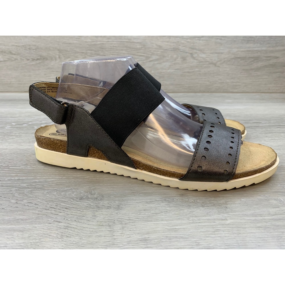 Earth Spirit Gelron Women's Sandals Womens 11 Metallic Pewter Strappy Shoes